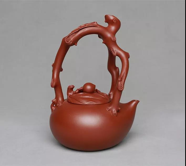 10種最美花器提梁壺，精美別致雕花紫砂壺!