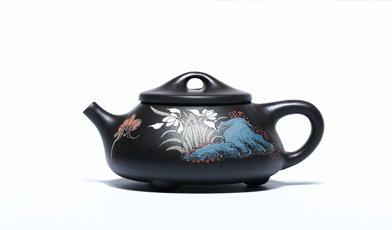 石瓢手工紫砂壺，精致典雅紫砂壺