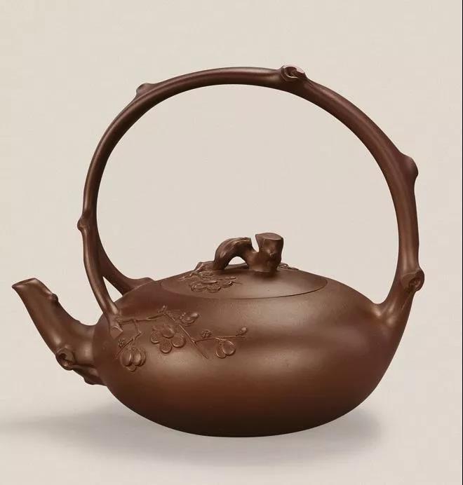 10種最美花器提梁壺，精美別致雕花紫砂壺!
