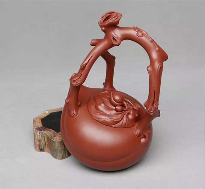 10種最美花器提梁壺，精美別致雕花紫砂壺!