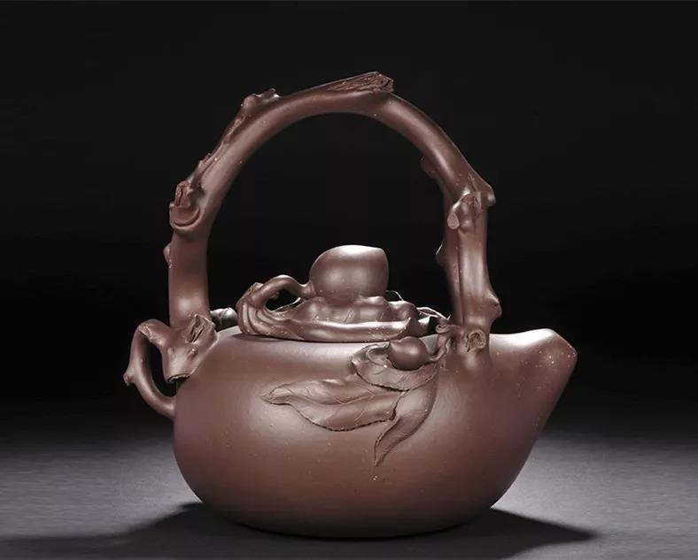 10種最美花器提梁壺，精美別致雕花紫砂壺!