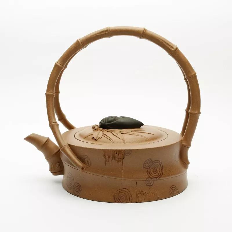 10種最美花器提梁壺，精美別致雕花紫砂壺!