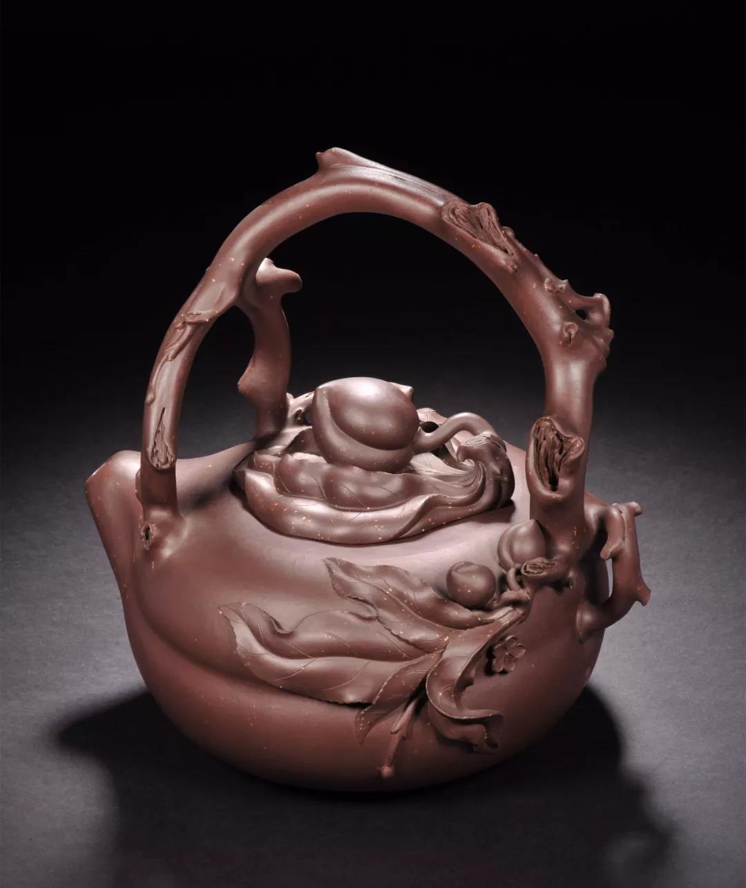 10種最美花器提梁壺，精美別致雕花紫砂壺!