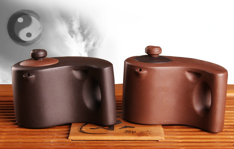 太極陰陽(yáng)紫砂壺，創(chuàng)意格紫砂壺