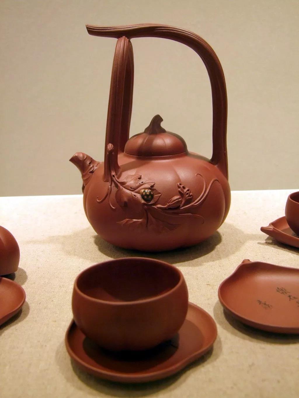 10種最美花器提梁壺，精美別致雕花紫砂壺!